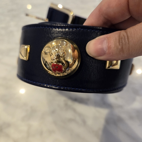 Iceberg x Disney Vintage Navy Belt with Mickey Mouse Size 38 - Picture 3 of 12